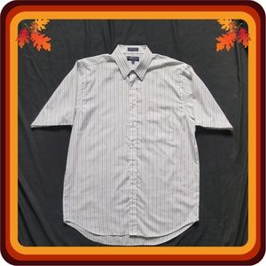 Boulevard By Block Striped Casual Button Down-Tall